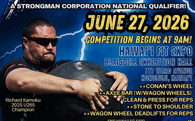 Hawaii Strongman Competition at Hi Fit Expo 2026
