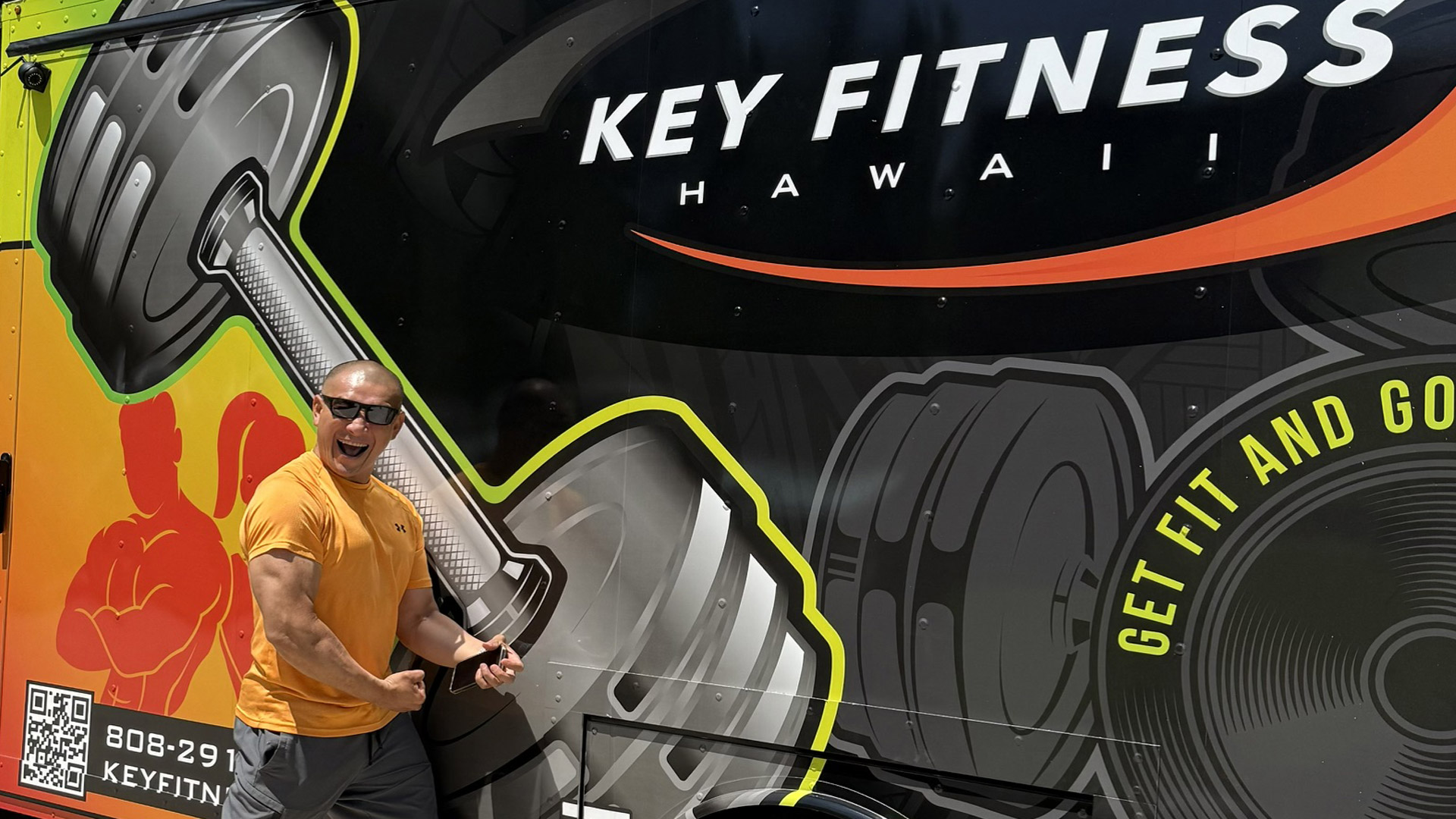 Key Fitness Hawaii FitTruk mobile gym workout experience